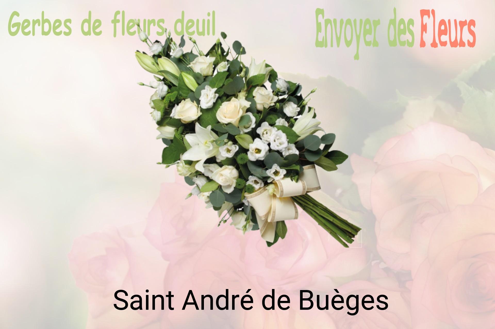 Gerbe de fleurs de deuil livrée à Saint-André-de-Buèges